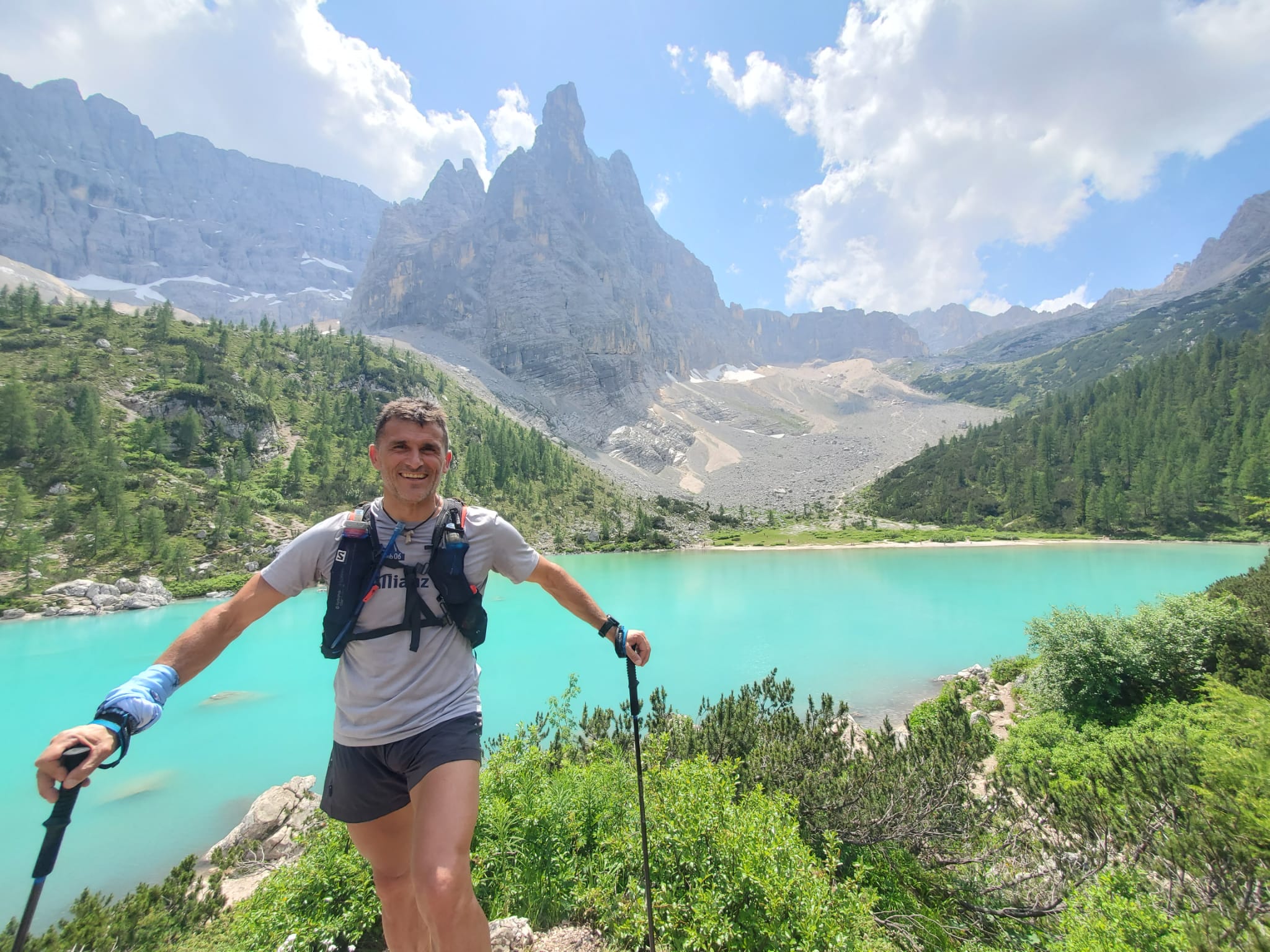 Dolomites 2022 (14) Trail sur les lacs des dolomites